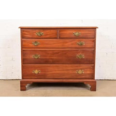 Henkel Harris Georgian Cherry Wood Dresser or Chest of Drawers, Circa 1960s
