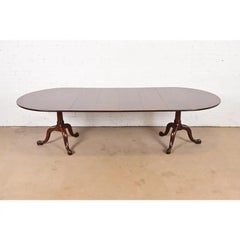 Henkel Harris Georgian Mahogany Extension Dining Table, Newly Refinished