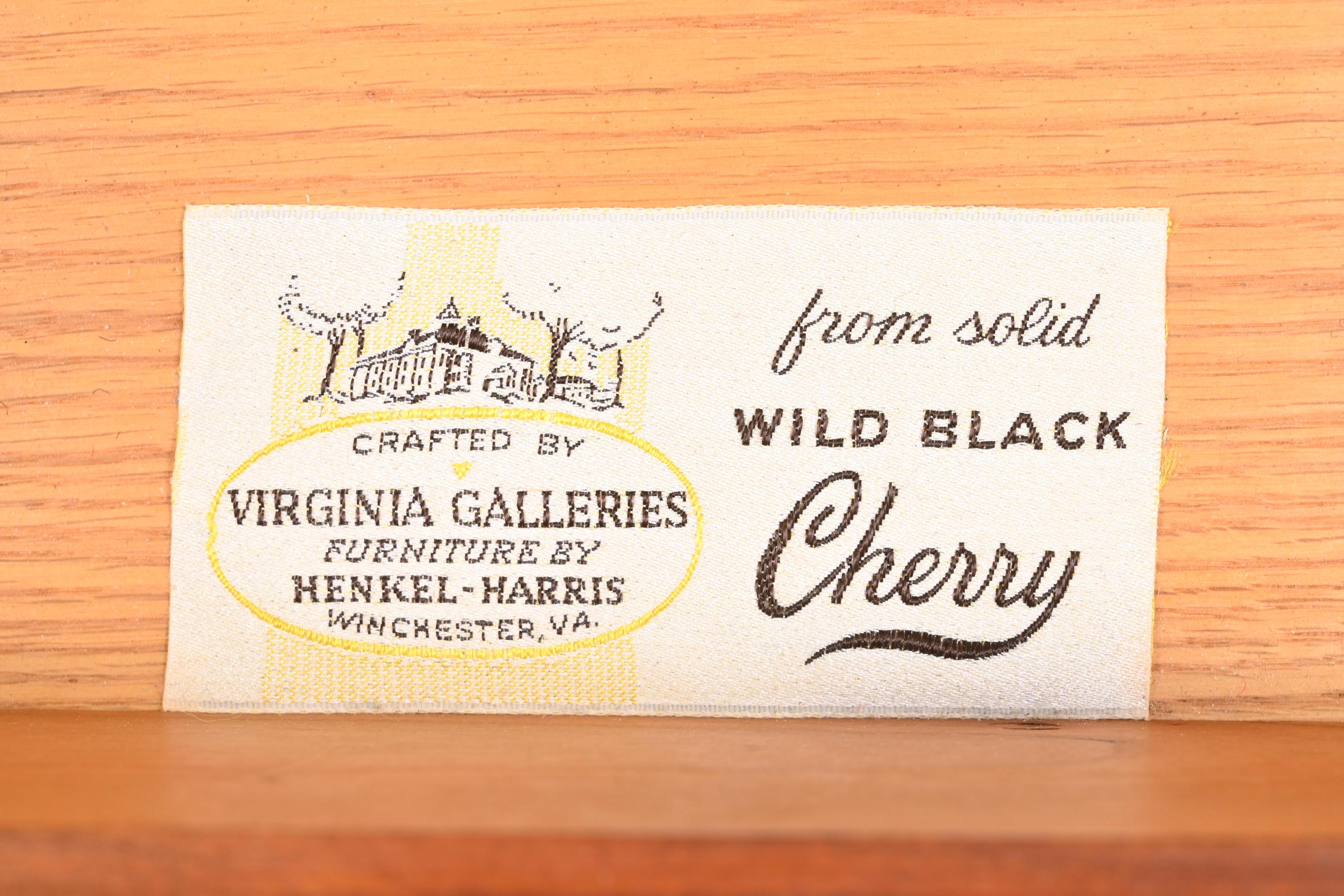Henkel Harris Georgian Solid Cherry Wood Bachelor Chest 5