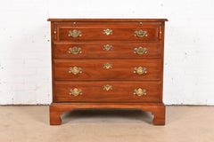 Henkel Harris Georgian Solid Cherry Wood Bachelor Chest