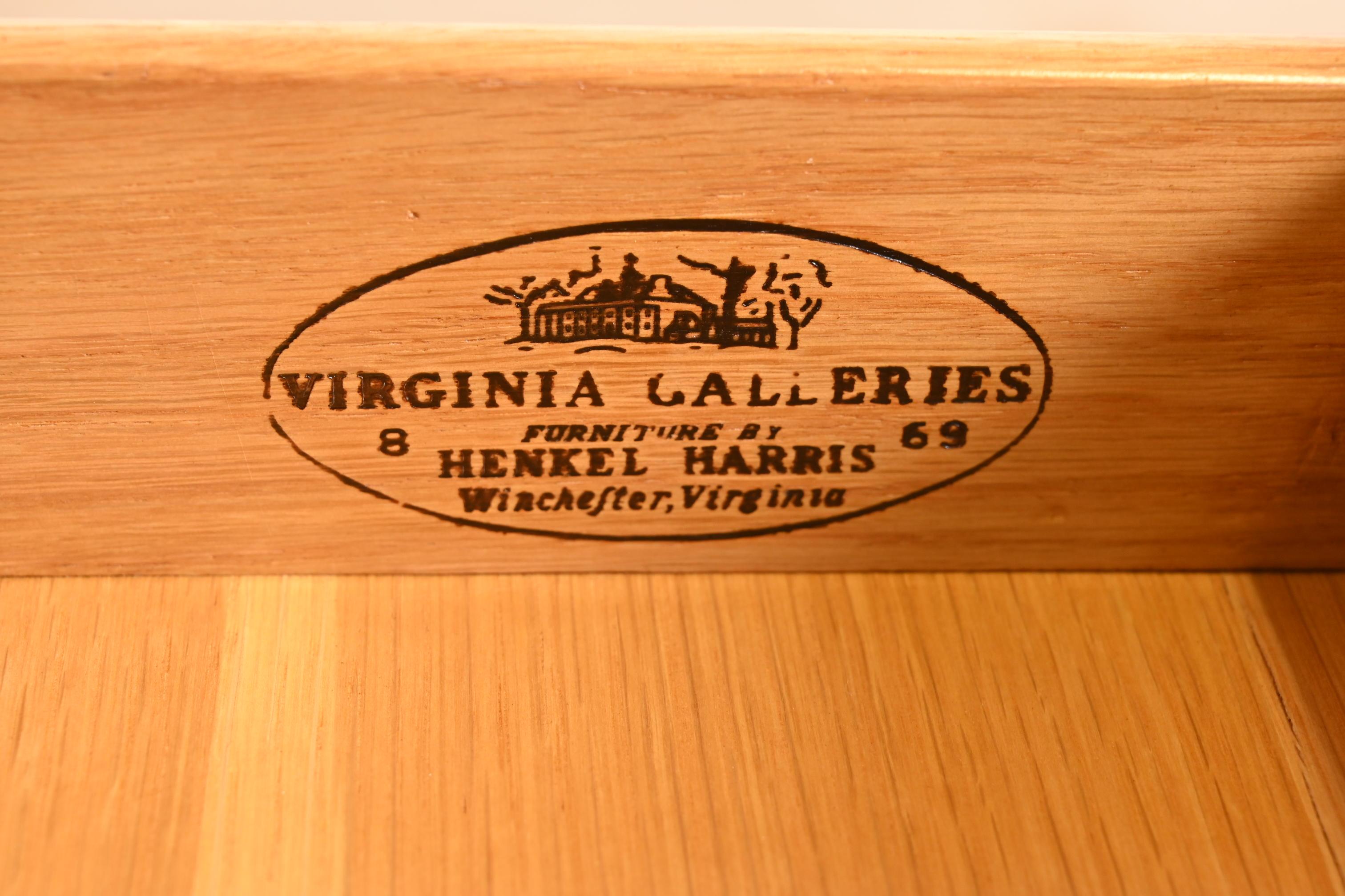 Henkel Harris Georgian Solid Cherry Wood Bedside Chests, Newly Refinished For Sale 4