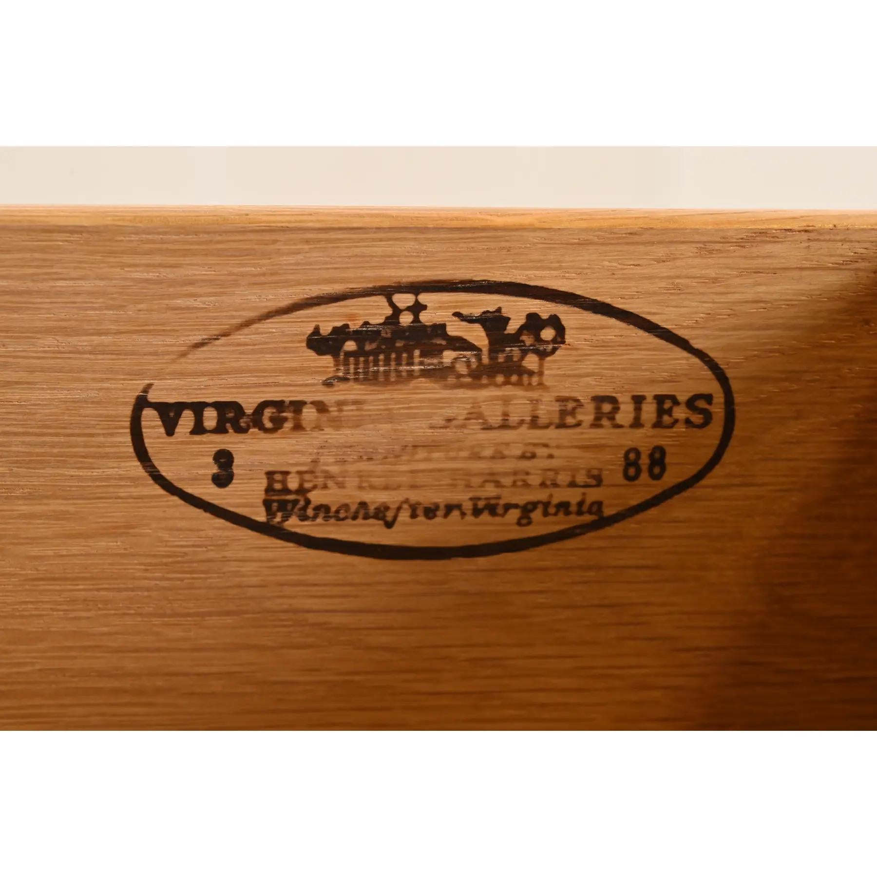 Henkel Harris Georgian Solid Cherry Wood Five-Drawer Dresser or Chest of Drawers For Sale 3
