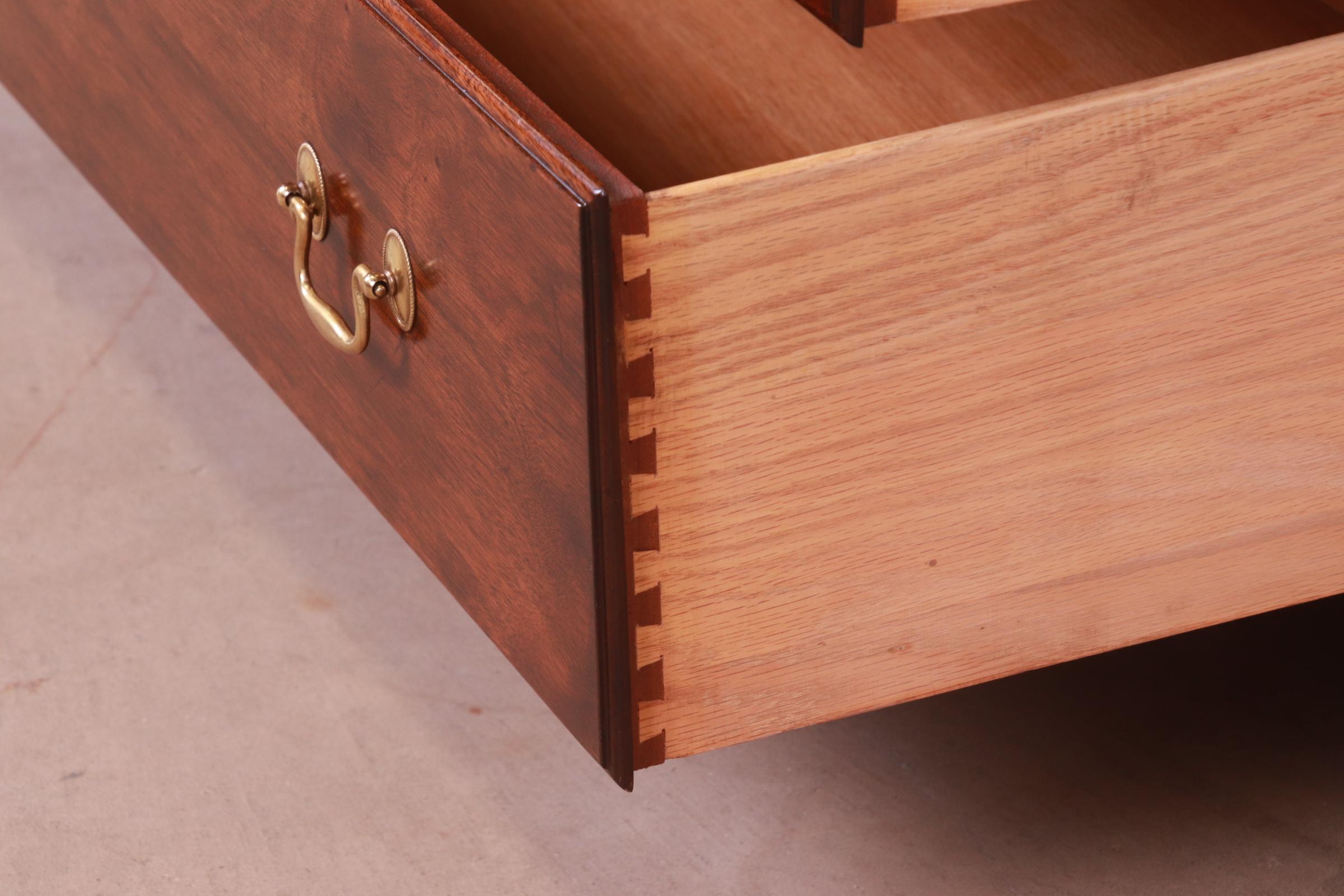 Henkel Harris Georgian Solid Mahogany Dresser Chest, 1969 5