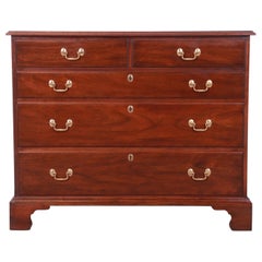 Henkel Harris Georgian Solid Mahogany Dresser Chest, 1969