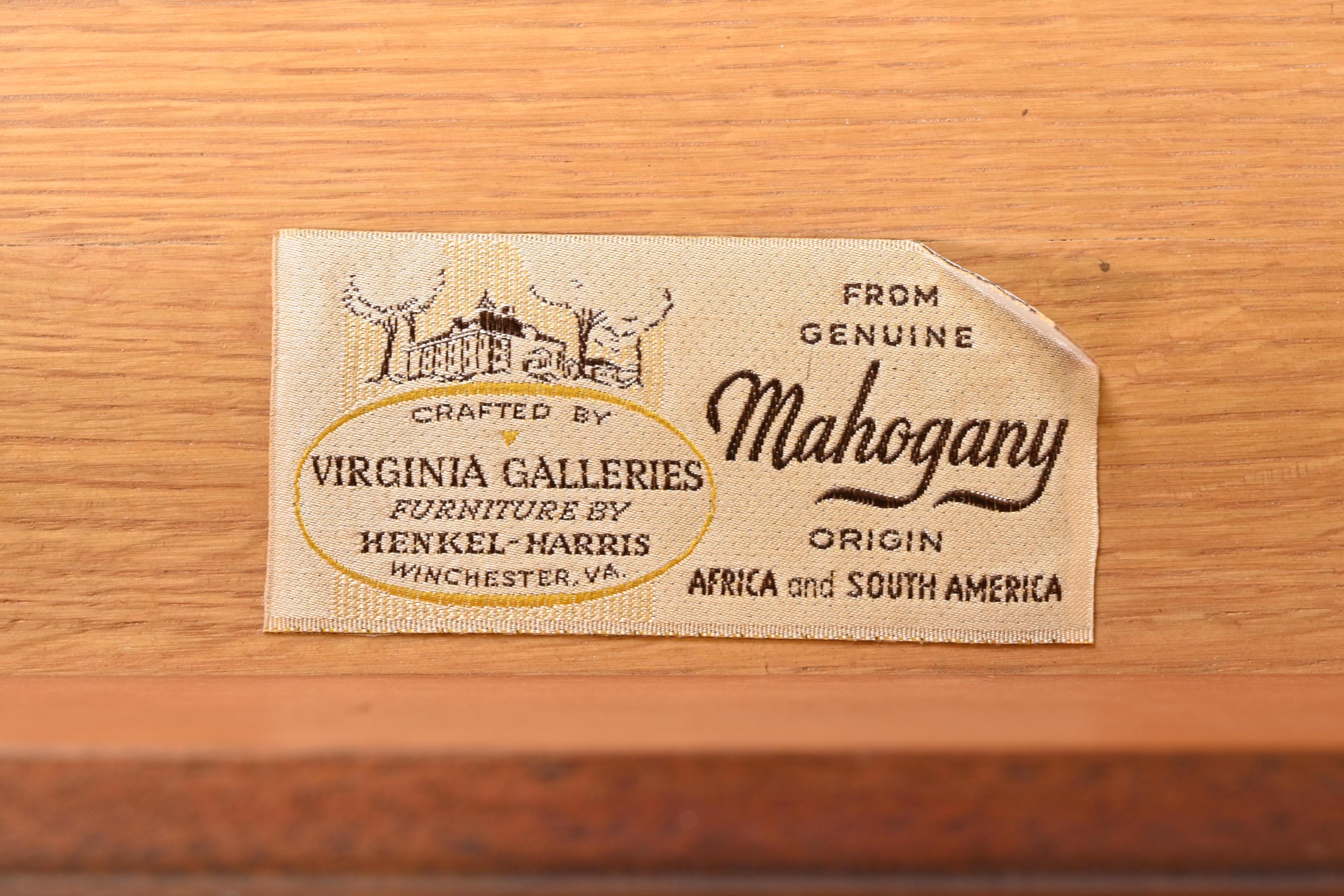 Henkel Harris Georgian Solid Mahogany Gentleman's Chest For Sale 7
