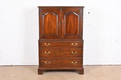 Henkel Harris Georgian Solid Mahogany Gentleman's Chest