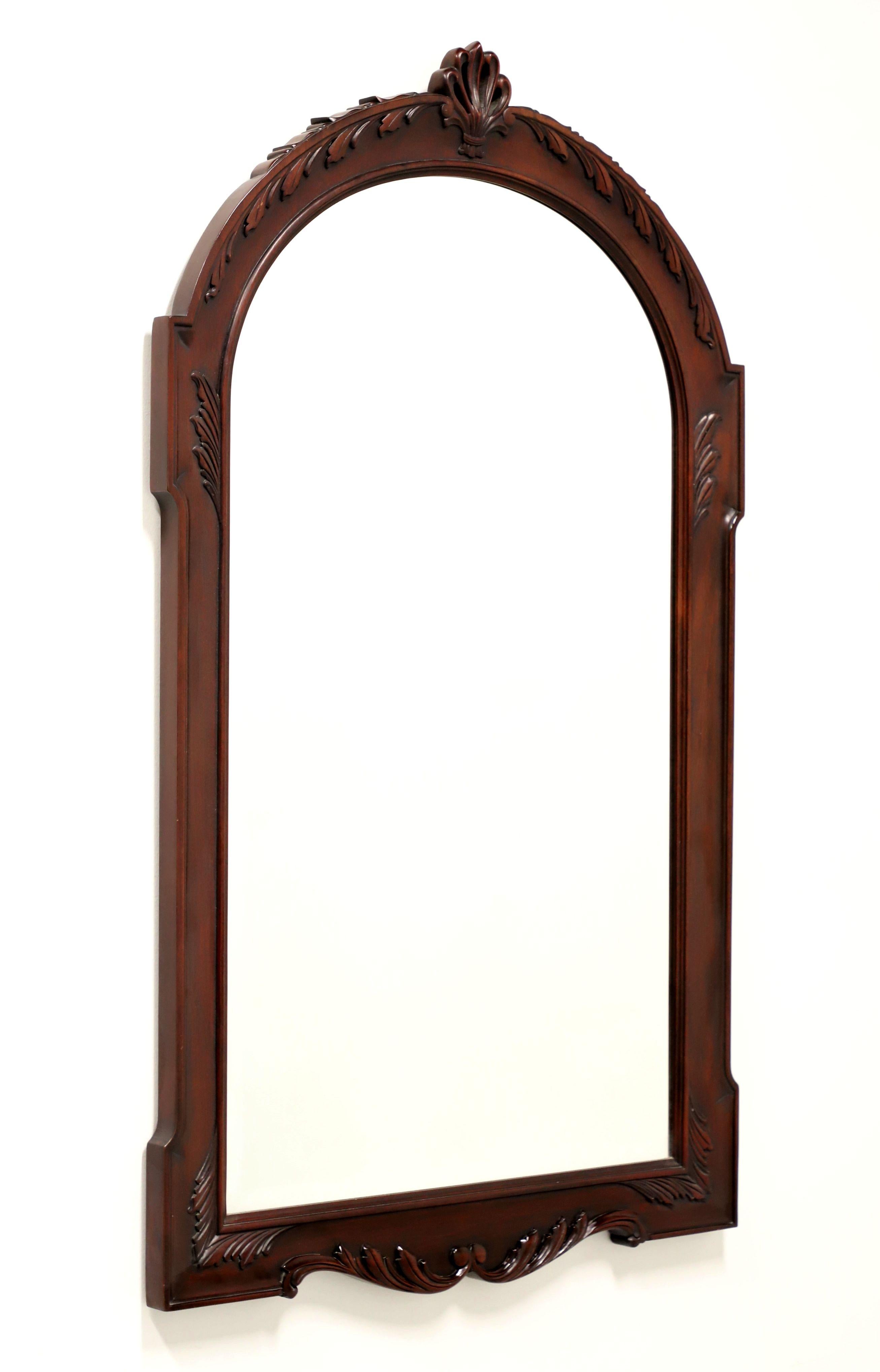 HENKEL HARRIS H-30 29 Carved Mahogany Traditional Large Beveled Wall Mirror - A For Sale 4