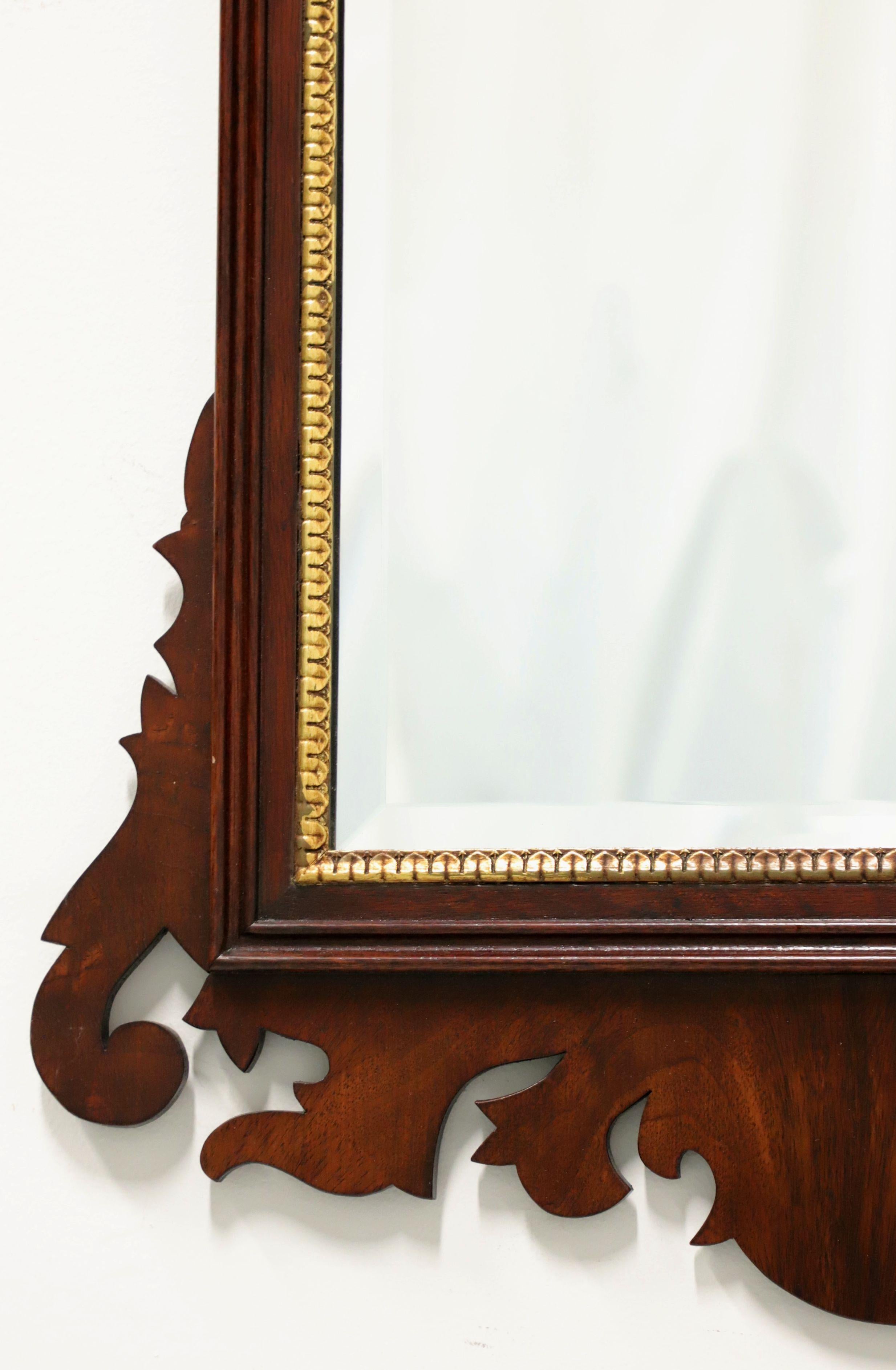 HENKEL HARRIS H-5 Mahogany Chippendale Wall Mirror In Good Condition In Charlotte, NC