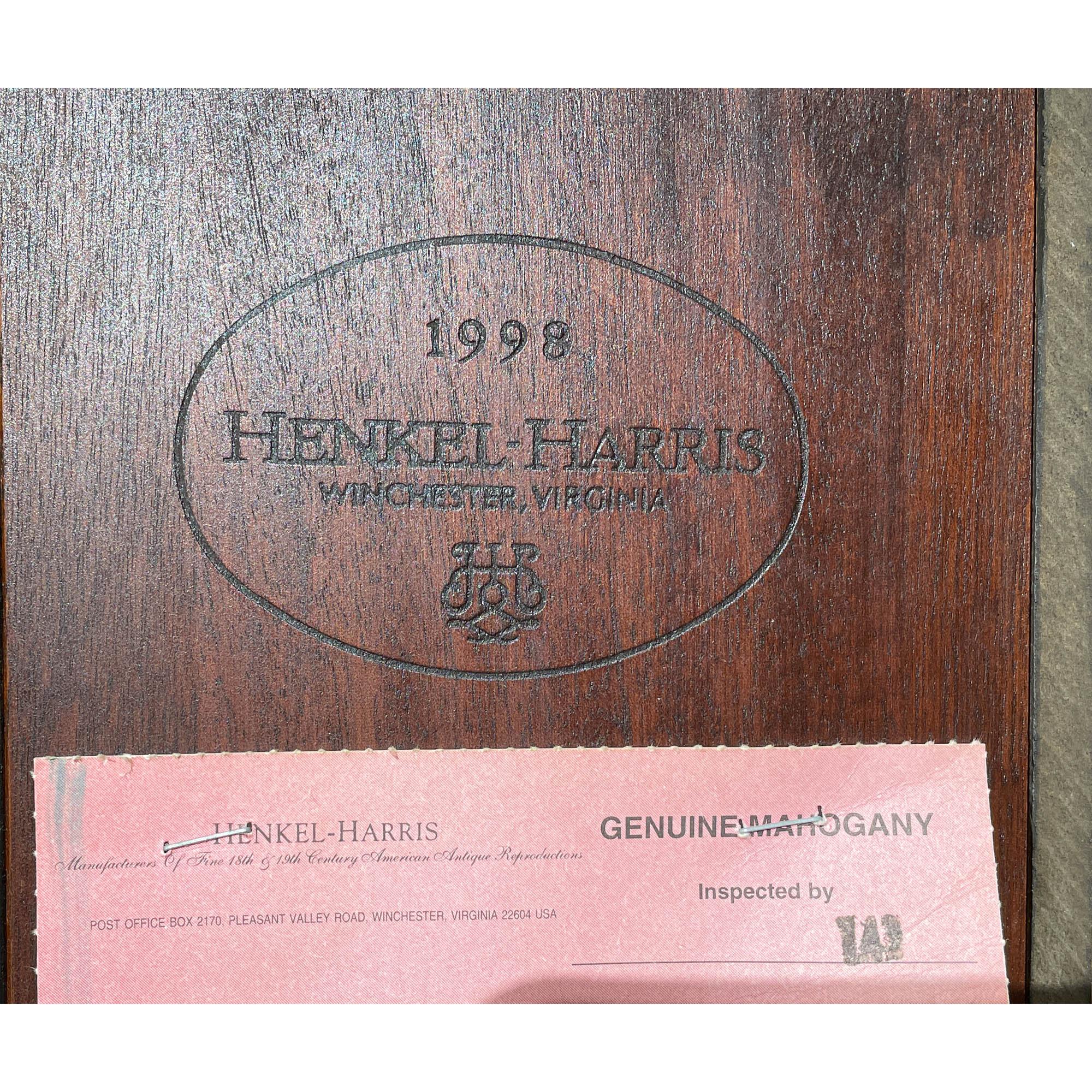 Henkel Harris Mahogany Corner Cabinet For Sale 11