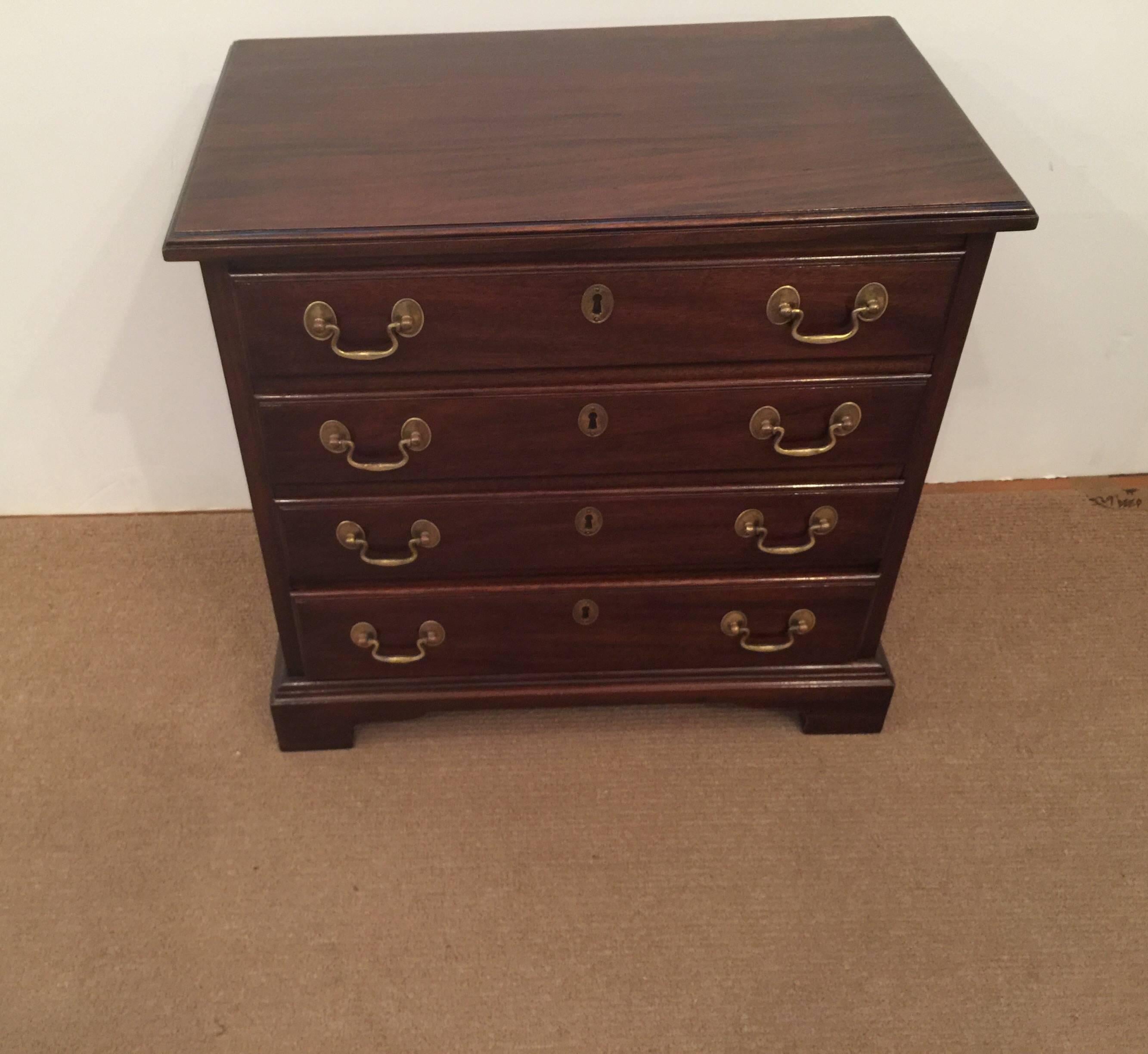 North American Henkel-Harris Mahogany Diminutive Chest For Sale