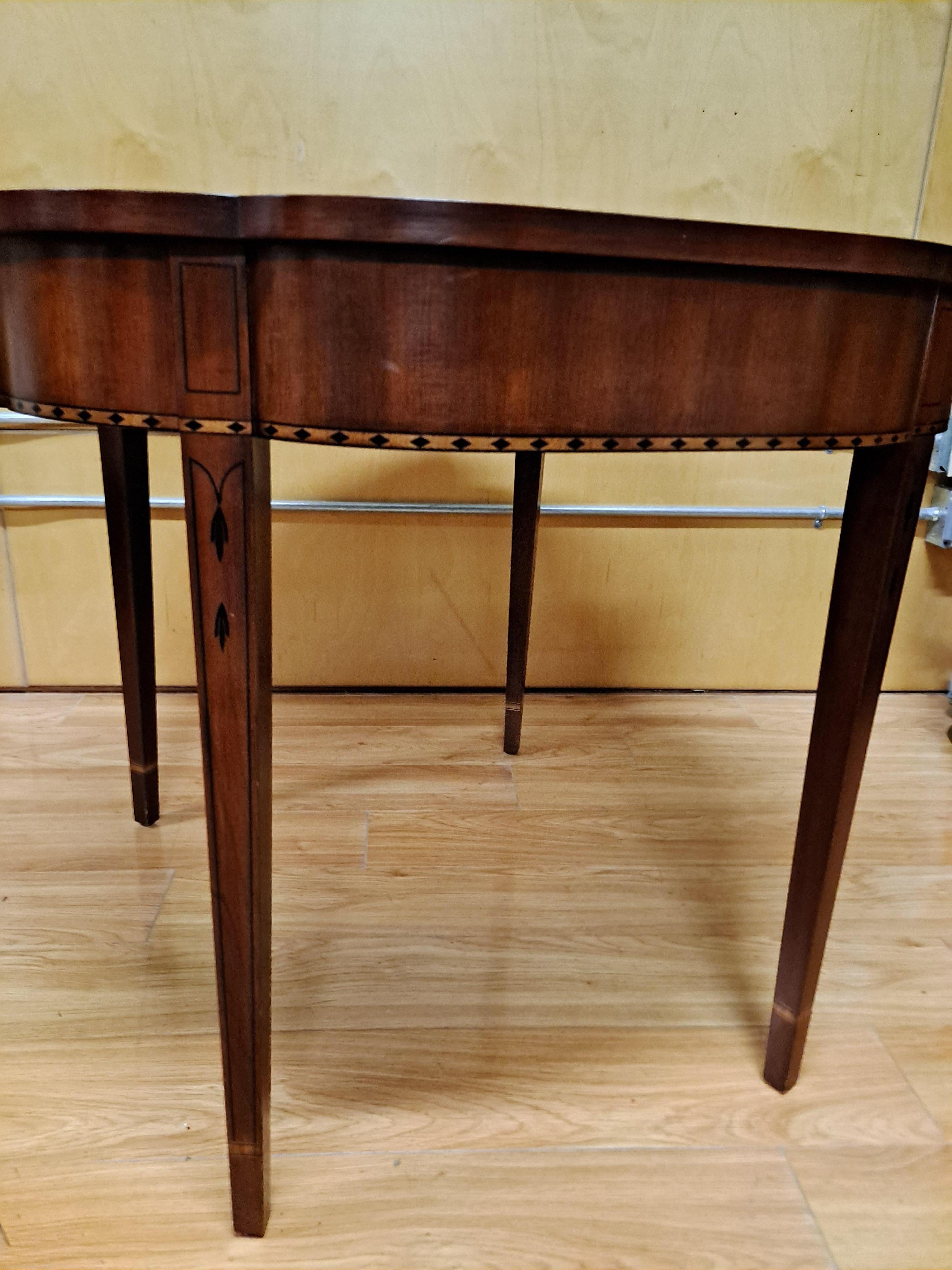 Henkel-Harris Mahogany Flip-Top Games Table 6