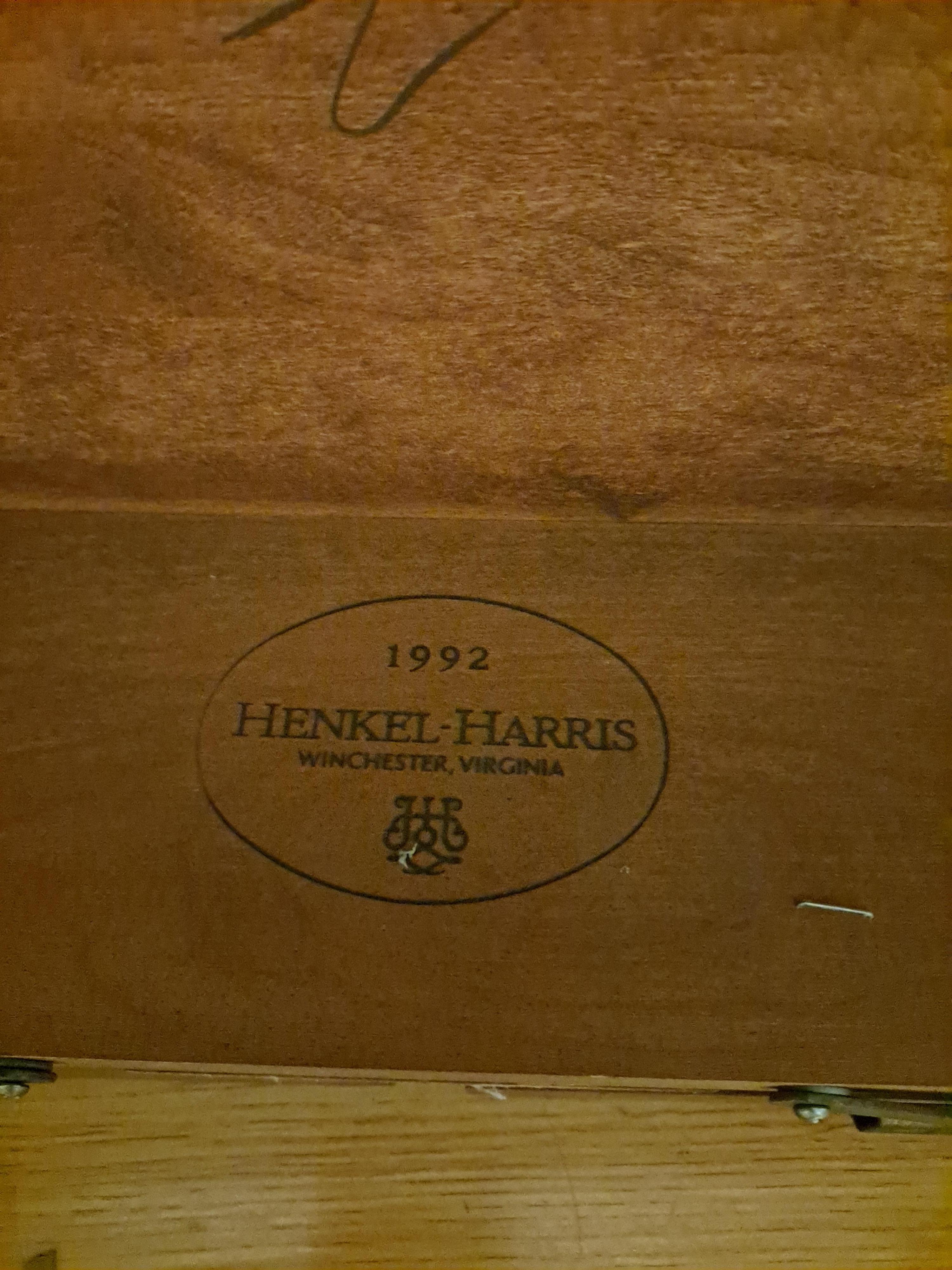 Henkel-Harris Mahogany Flip-Top Games Table 9