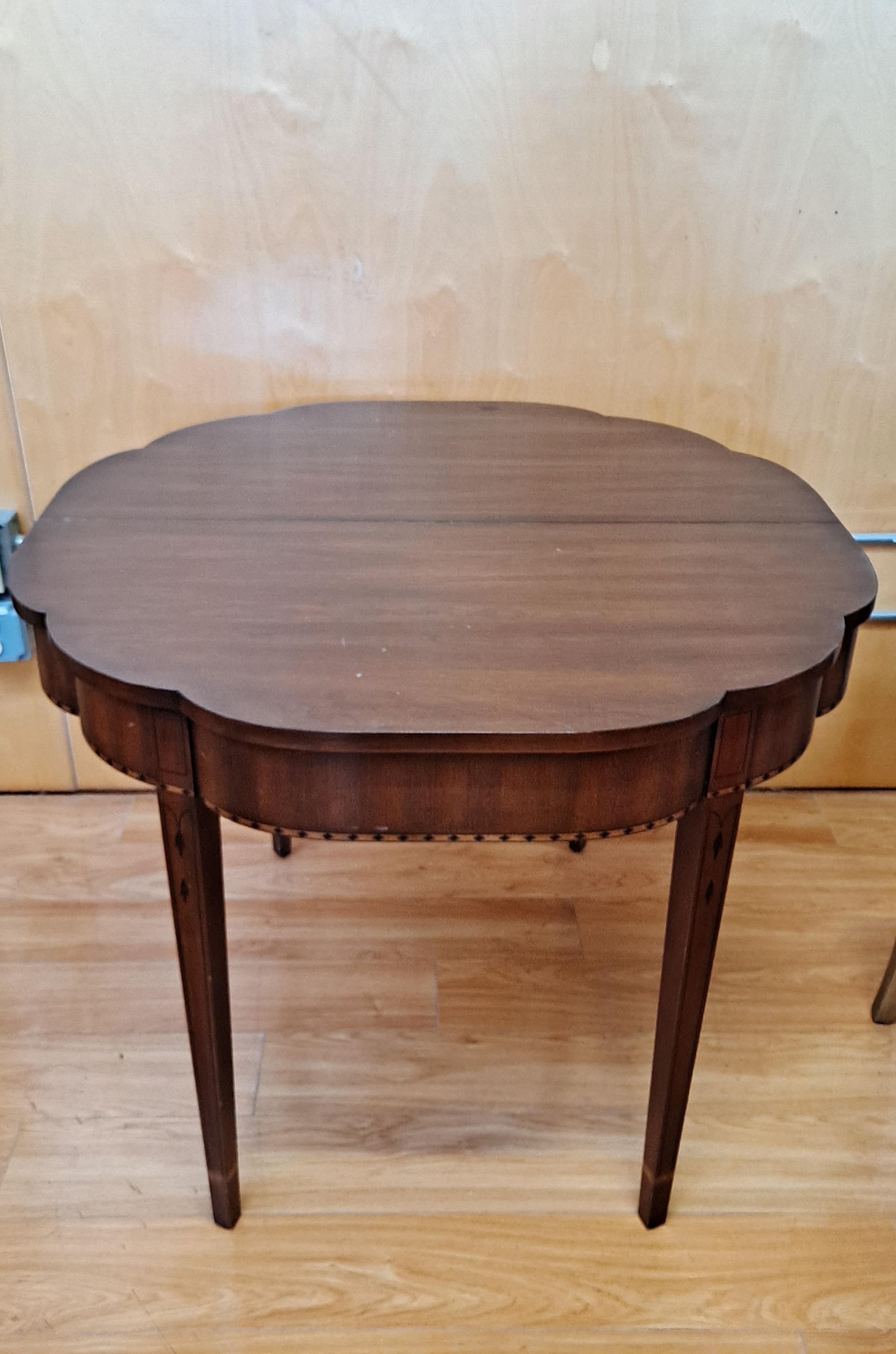 Late 20th Century Henkel-Harris Mahogany Flip-Top Games Table