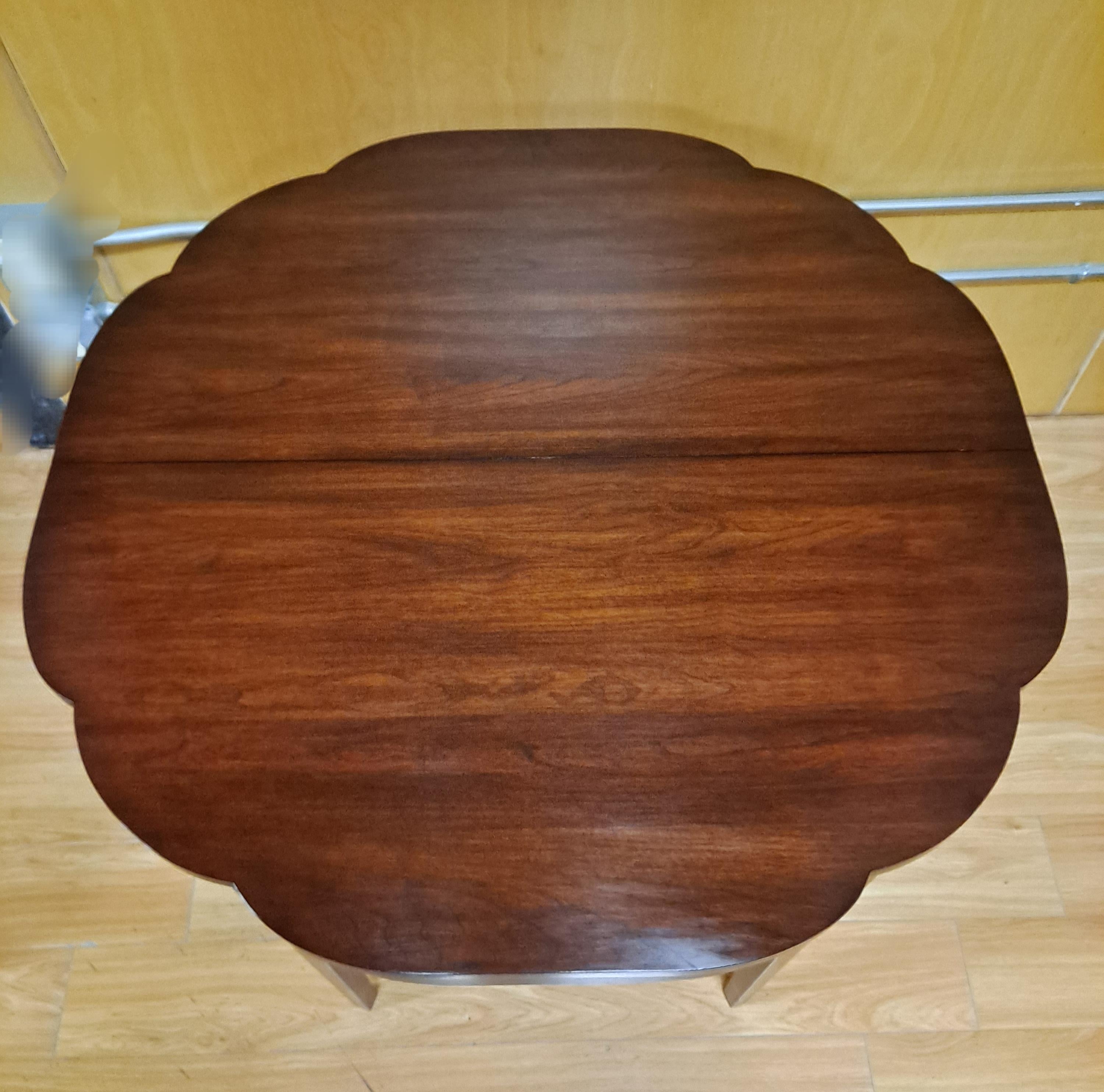 Henkel-Harris Mahogany Flip-Top Games Table 1