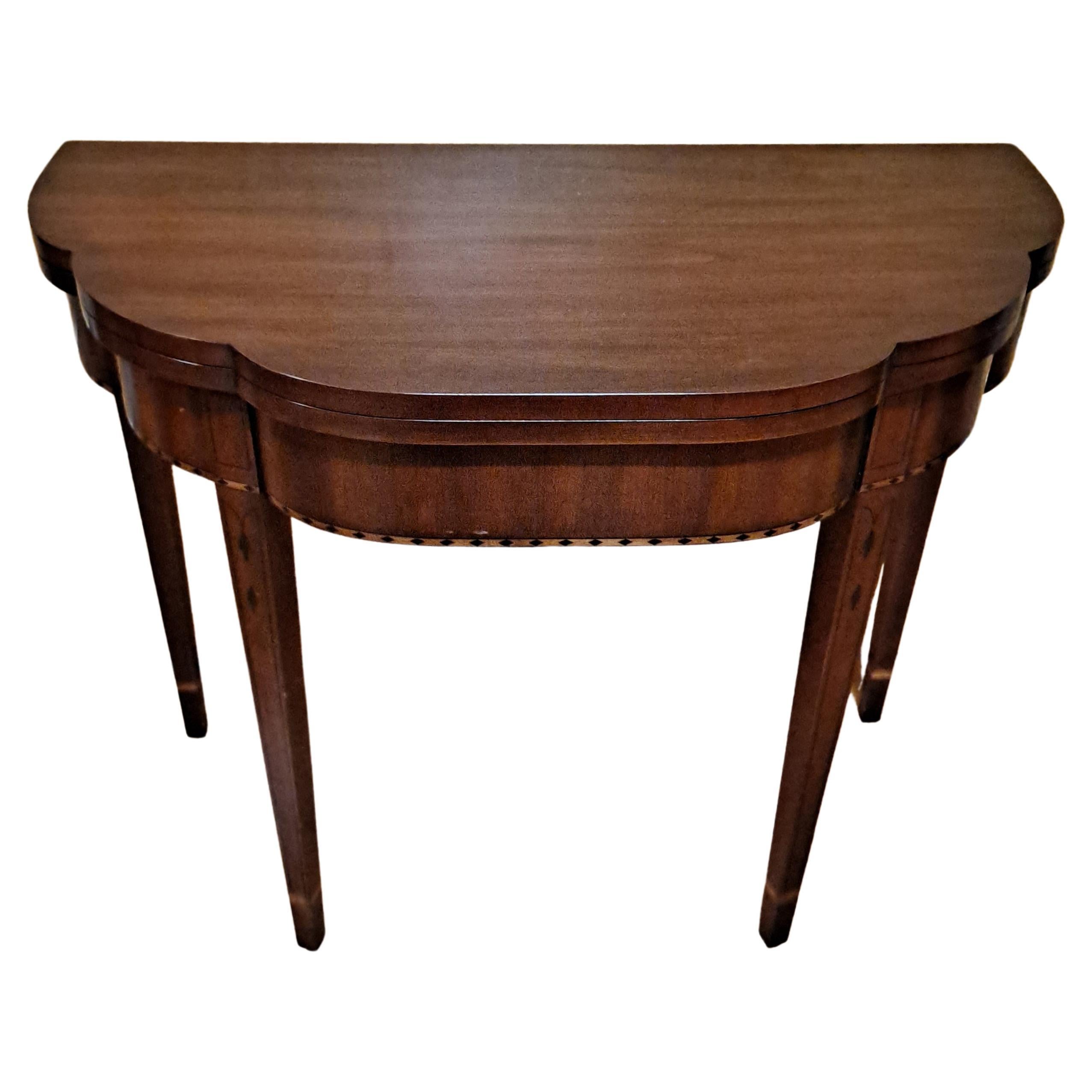 Henkel-Harris Mahogany Flip-Top Games Table