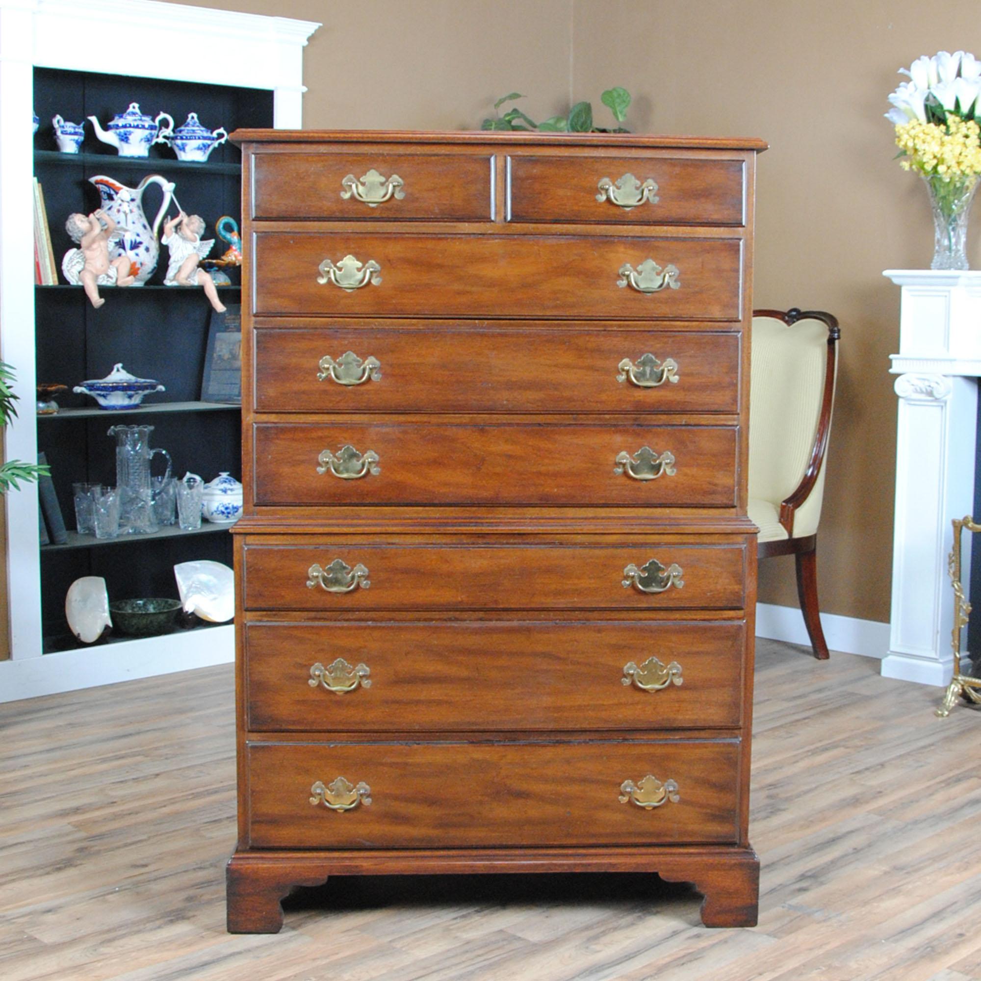 A vintage Henkel Harris High Chest in very good condition.

Simple yet sophisticated this beautiful Henkel Harris High Chest has everything going for it. A slightly smaller size than many other high chests this item boasts a great amount of
