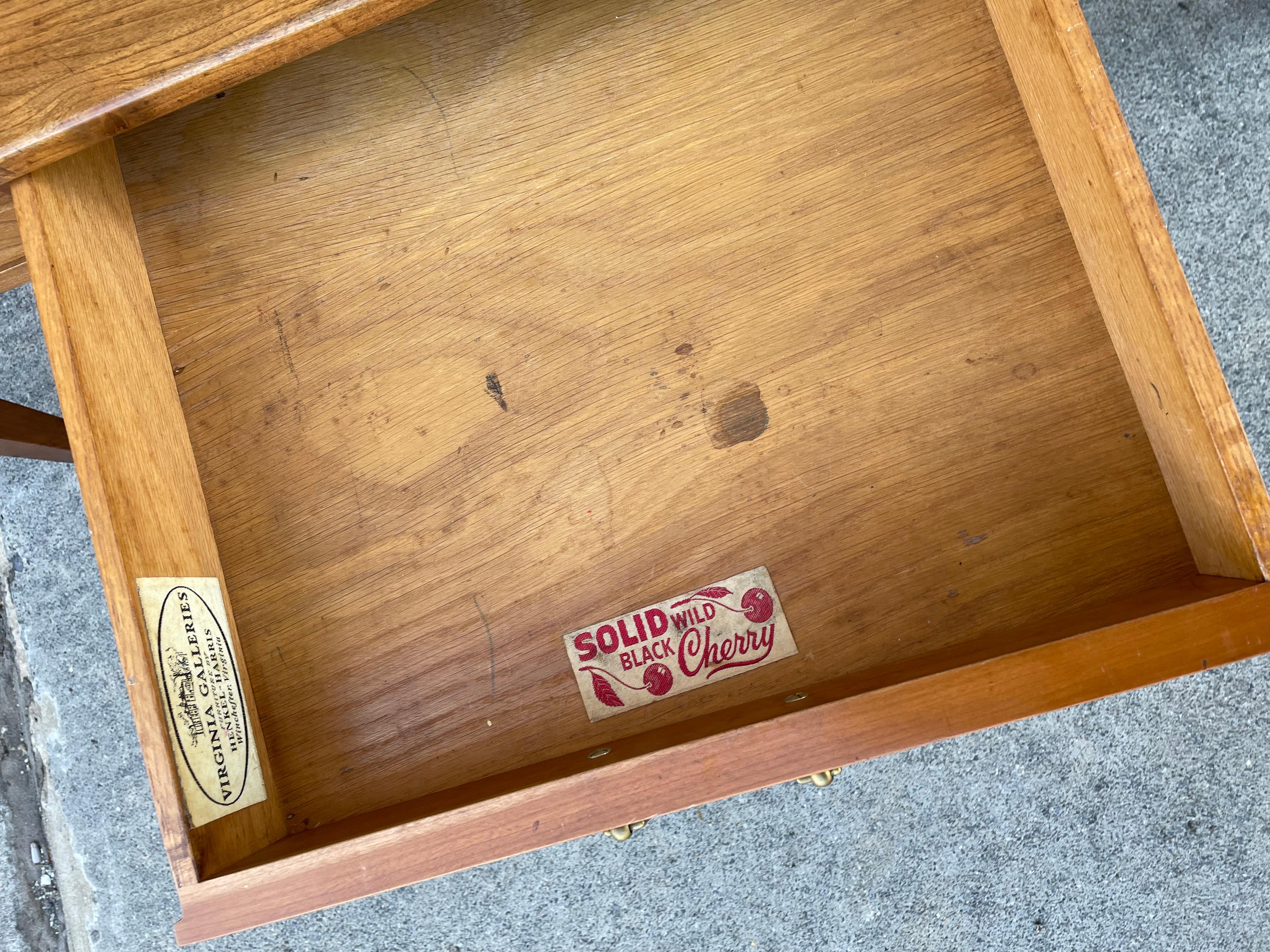 Henkel Harris Mid Century Solid Wild Cherry Shaker Style Coffee Table 3