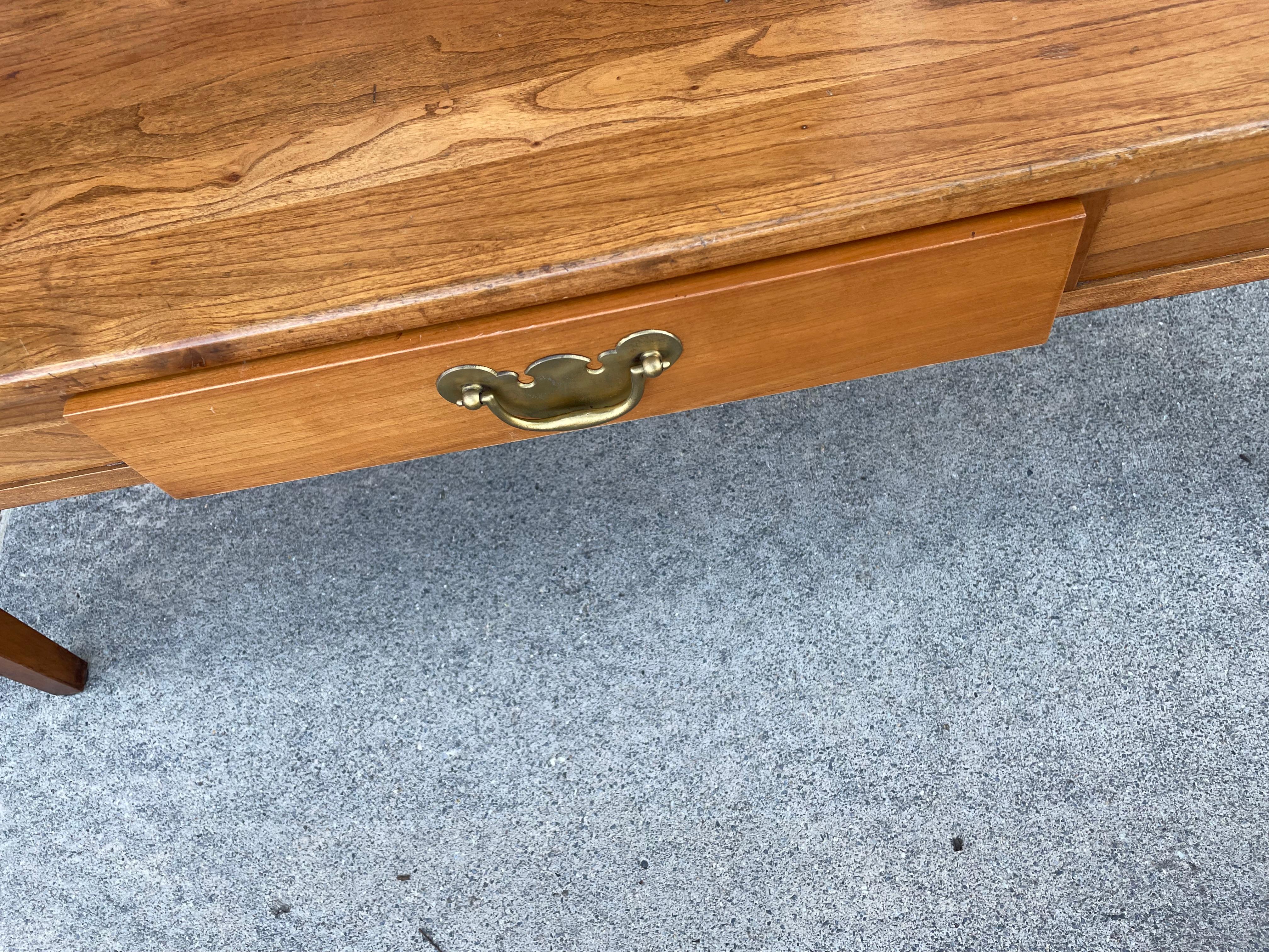 Henkel Harris Mid Century Solid Wild Cherry Shaker Style Coffee Table 4