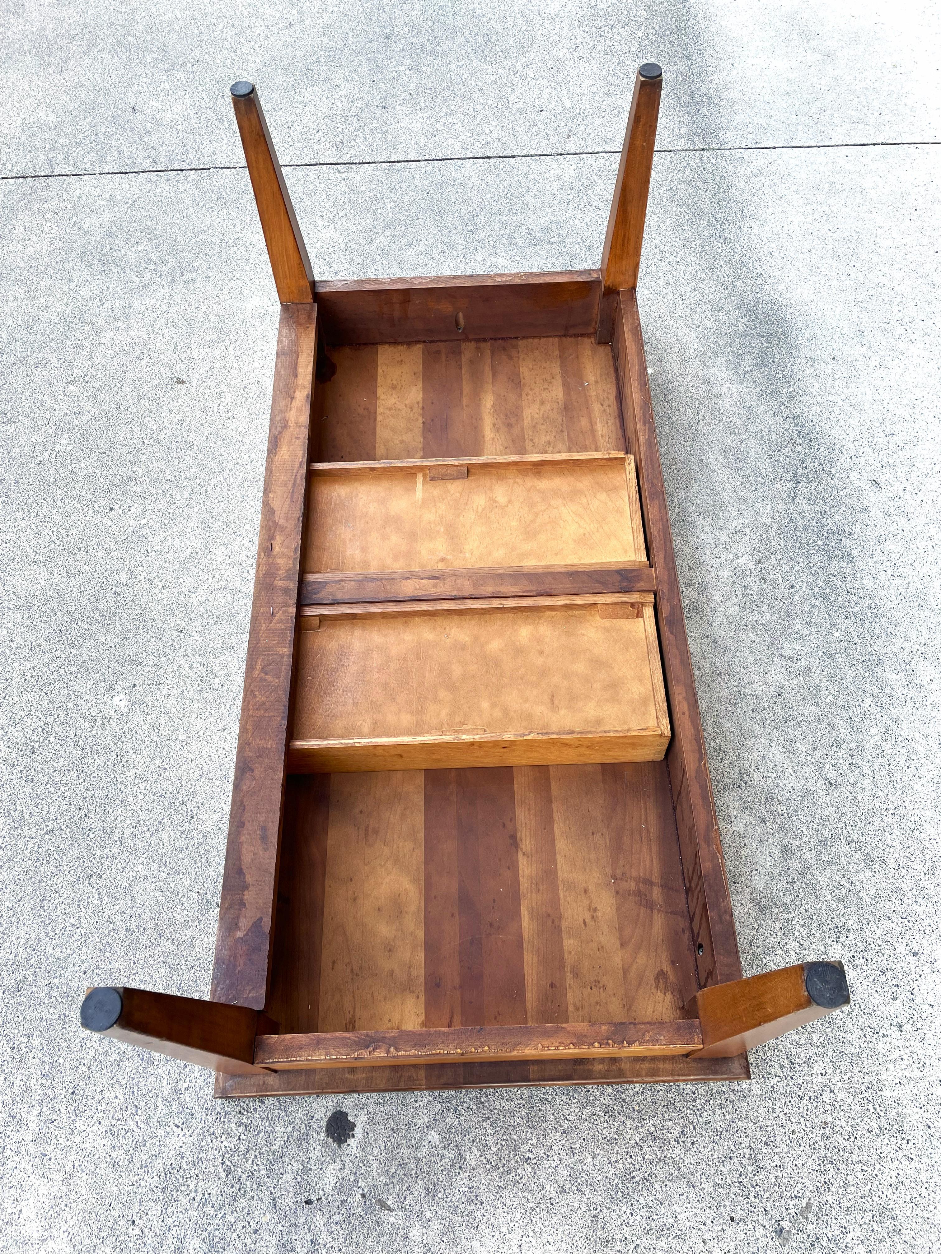 Henkel Harris Mid Century Solid Wild Cherry Shaker Style Coffee Table 5