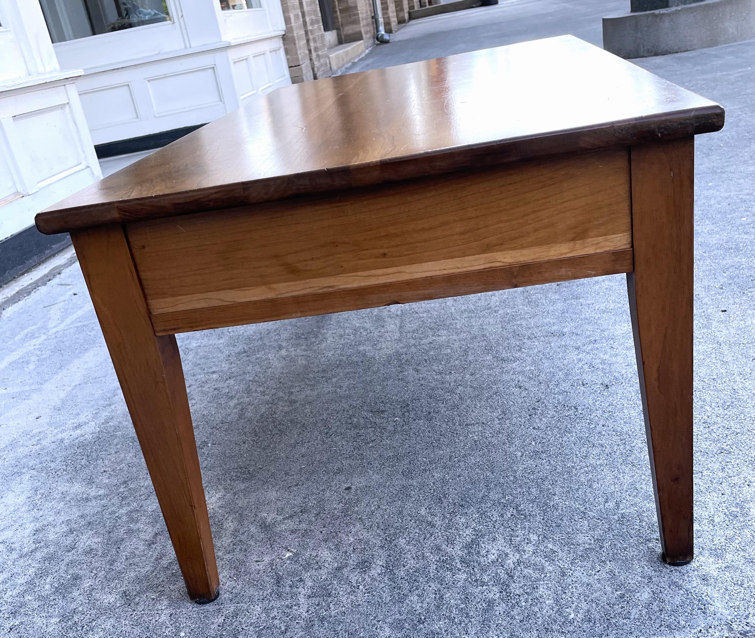 Mid-Century Modern Henkel Harris Mid Century Solid Wild Cherry Shaker Style Coffee Table