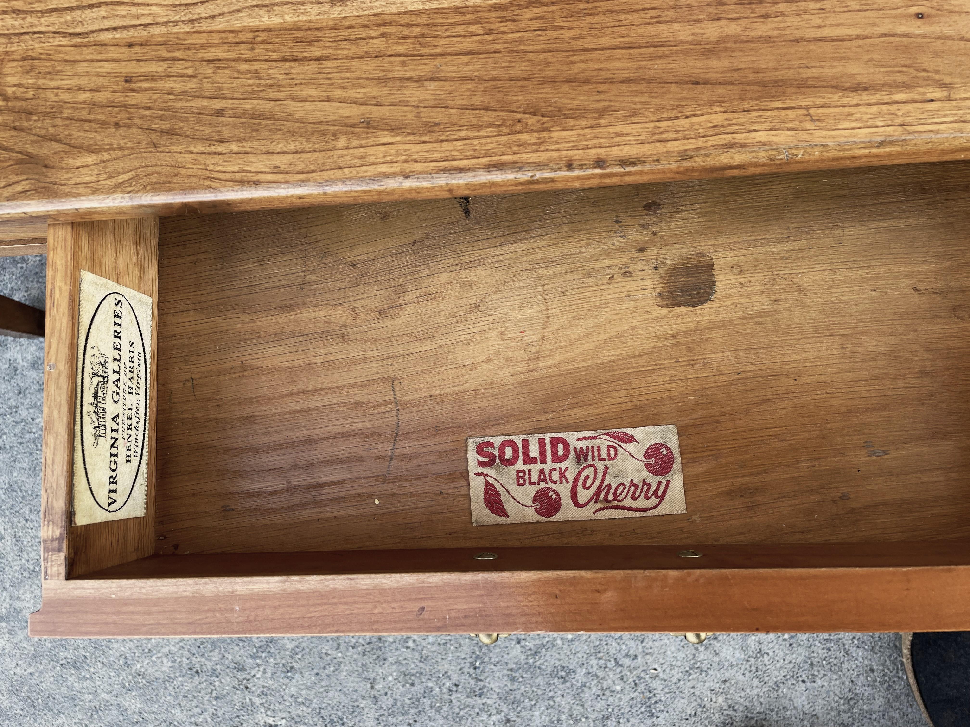 Henkel Harris Mid Century Solid Wild Cherry Shaker Style Coffee Table 1