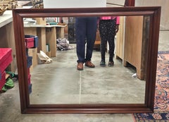 Henkel-Harris Neoclassical Mahogany Framed Wall Mirror