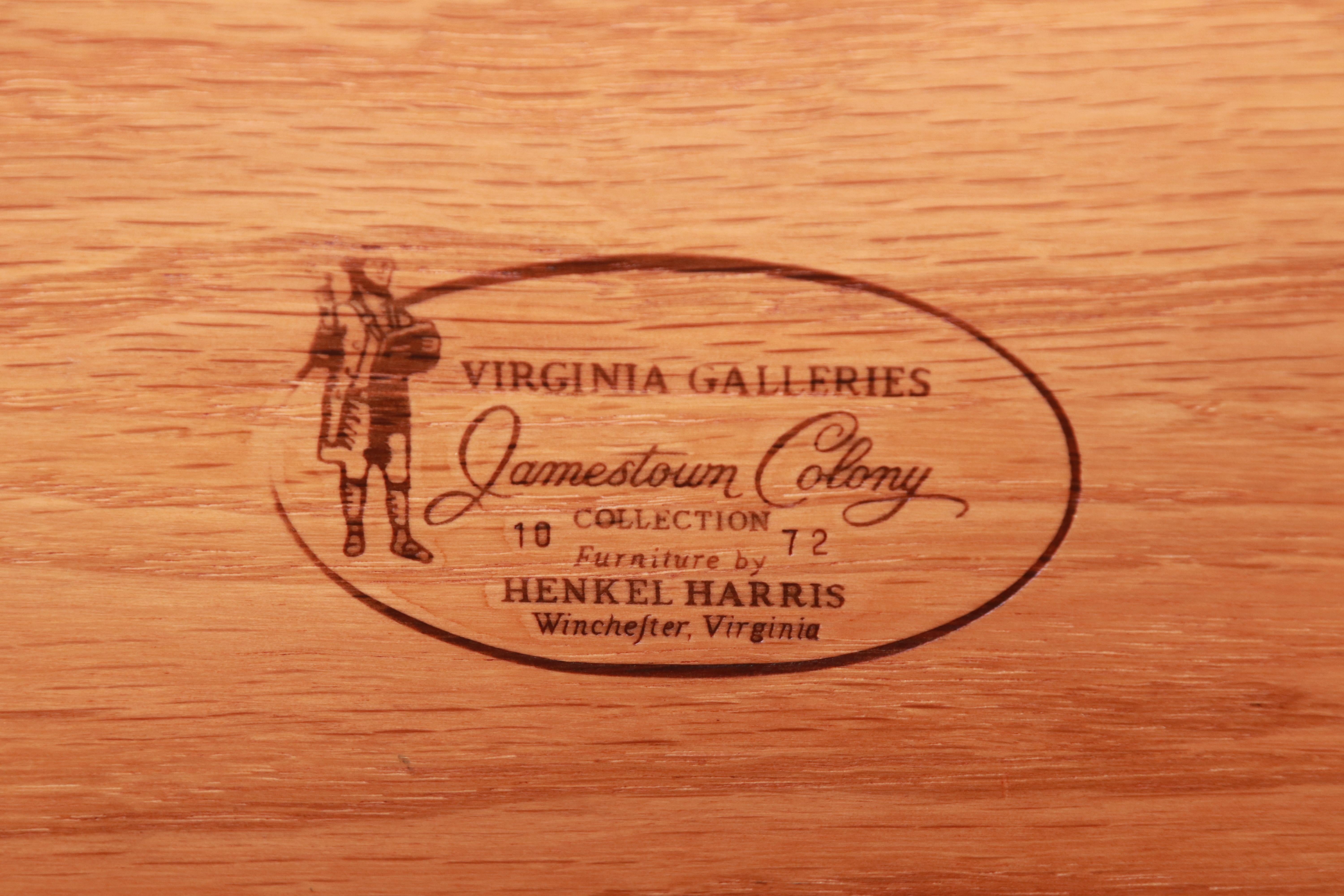 Henkel Harris Queen Anne Cherry Wood Sideboard Credenza, Newly Refinished 7
