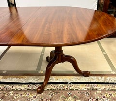 Henkel Harris Queen Anne Double Pedestal Cherry Dining Room Table Expandable