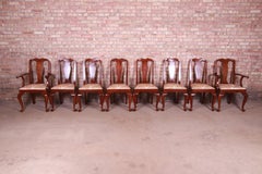 Henkel Harris Queen Anne Mahogany Dining Chairs, Set of Eight