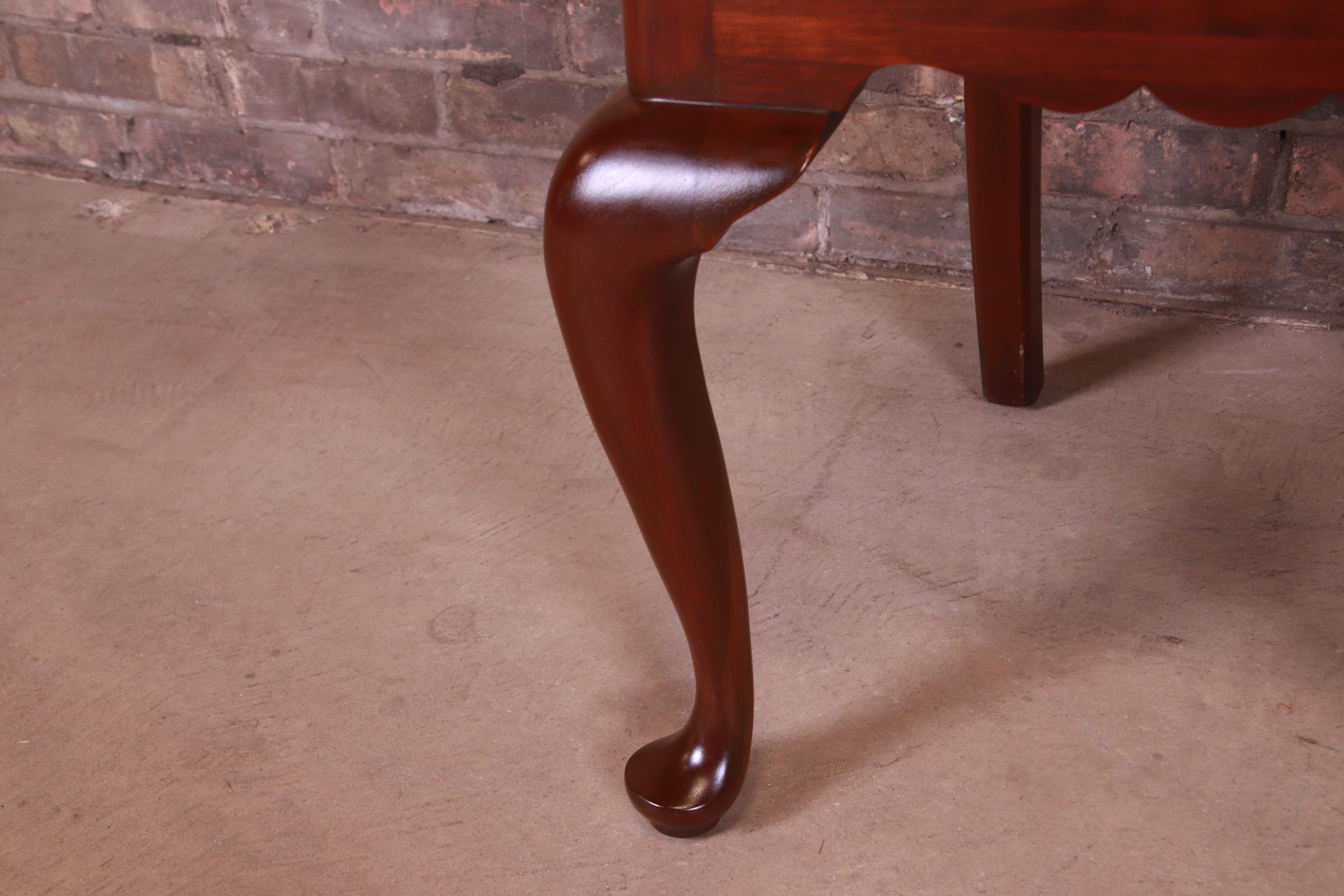 Henkel Harris Queen Anne Mahogany Dining Chairs, Set of Six 6