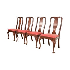 Sedie da pranzo in mogano massiccio di Henkel Harris, set di quattro sedie