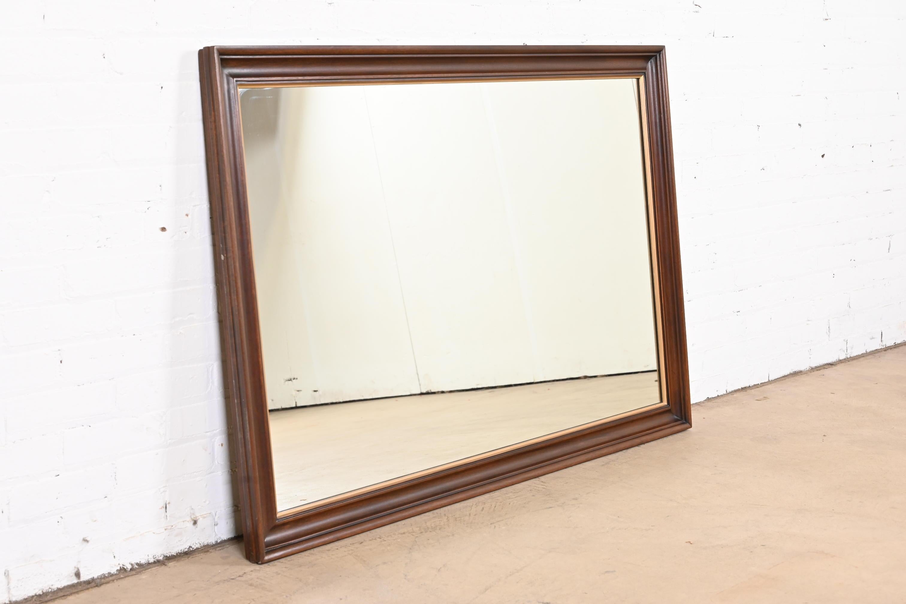 American Henkel Harris Regency Carved Mahogany and Gold Gilt Framed Mirror