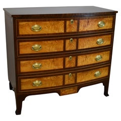 Henkel Harris Rogers Commode en acajou et bois de satin avec nœud sur le devant n° 2410