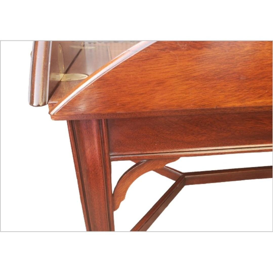 Woodwork Henkel Harris Solid Mahogany Banded Butler Table