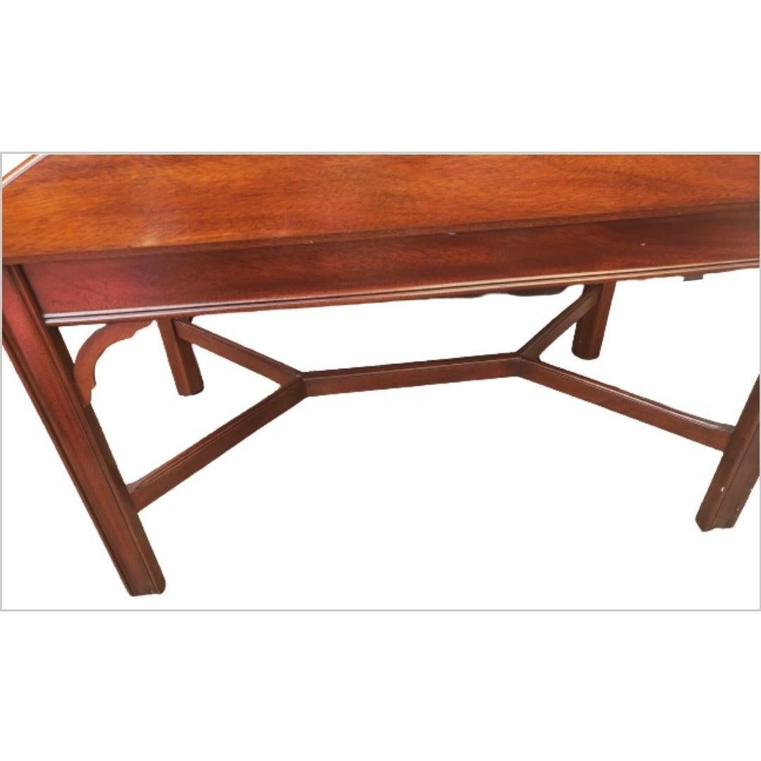 Henkel Harris Solid Mahogany Banded Butler Table In Good Condition In Germantown, MD