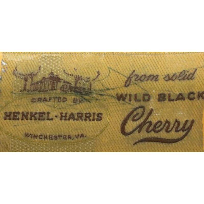 HENKEL HARRIS 5417 24 Solid Wild Black Cherry Chippendale Chairside Chest - A 4