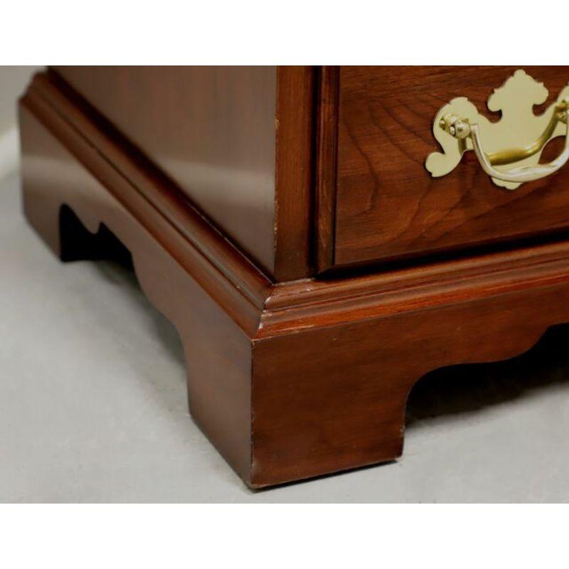 Brass HENKEL HARRIS 5417 24 Solid Wild Black Cherry Chippendale Chairside Chest - A