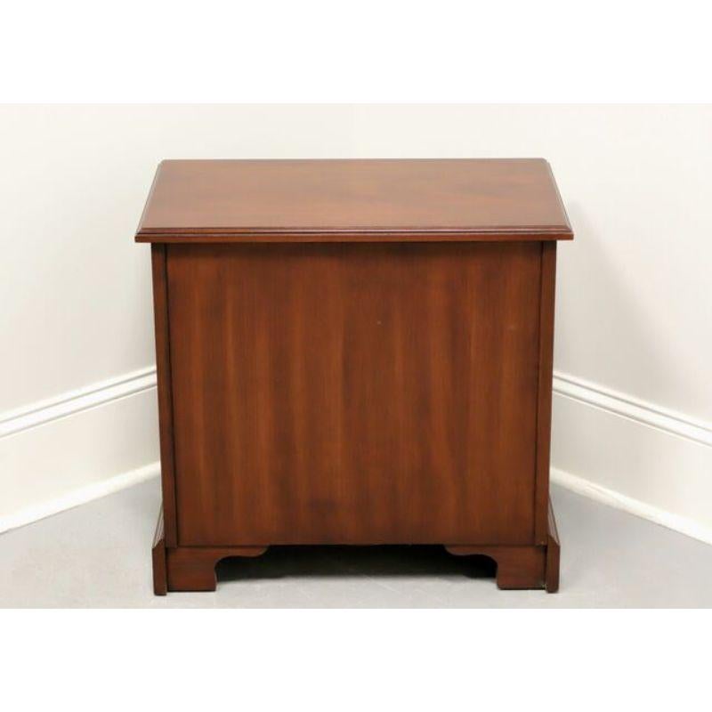 HENKEL HARRIS 5417 24 Solid Wild Black Cherry Chippendale Chairside Chest - B In Good Condition In Charlotte, NC