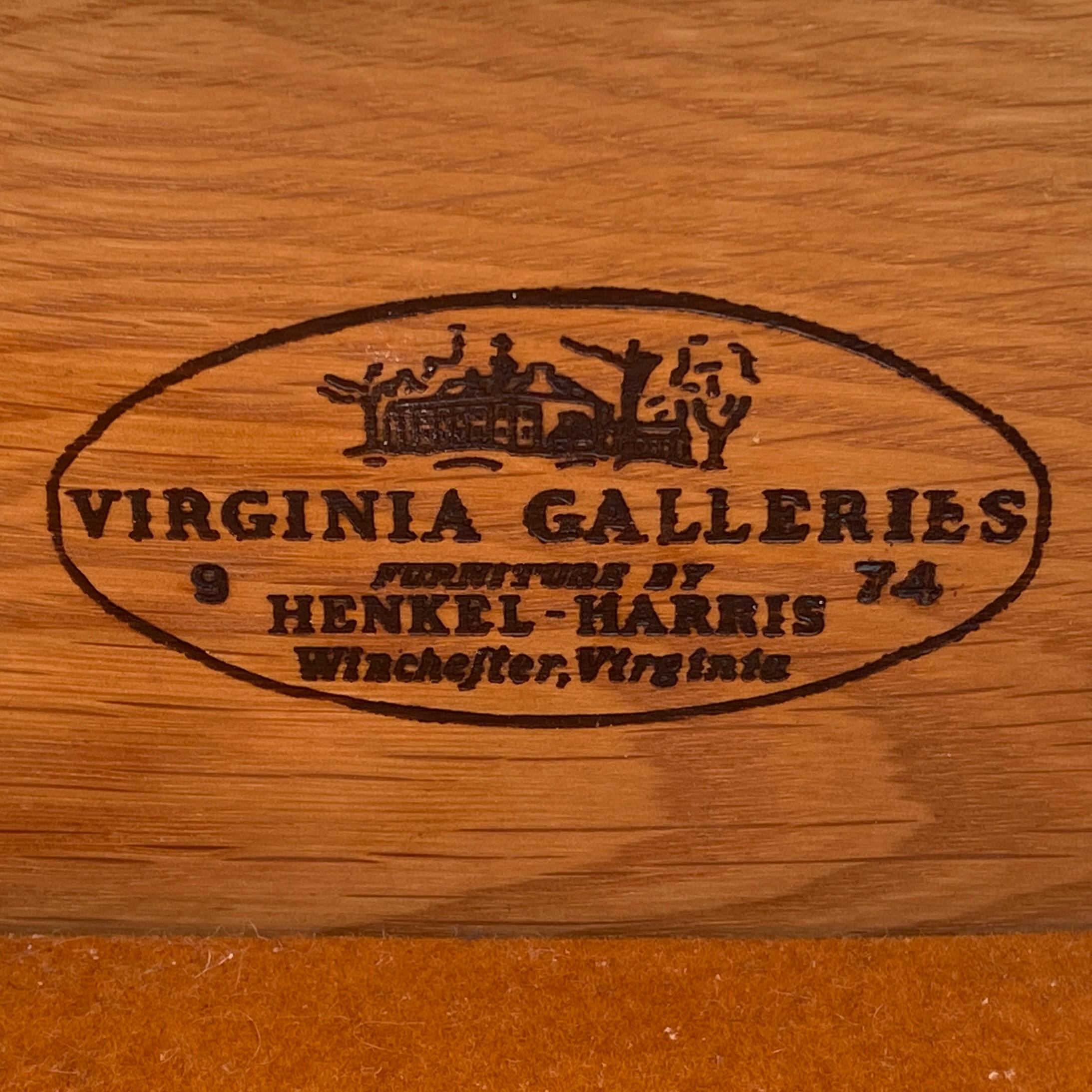 Henkel Harris Virginia Galleries Solid Cherry Princess Anne Lingerie Chest In Good Condition In West Chester, PA