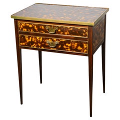 Henkel-Harris Virginia Tortoiseshell Faux Painted Fine Lacquered Side Table