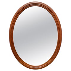 Henkel Harris Wild Black Cherry Oval Wall Mirror