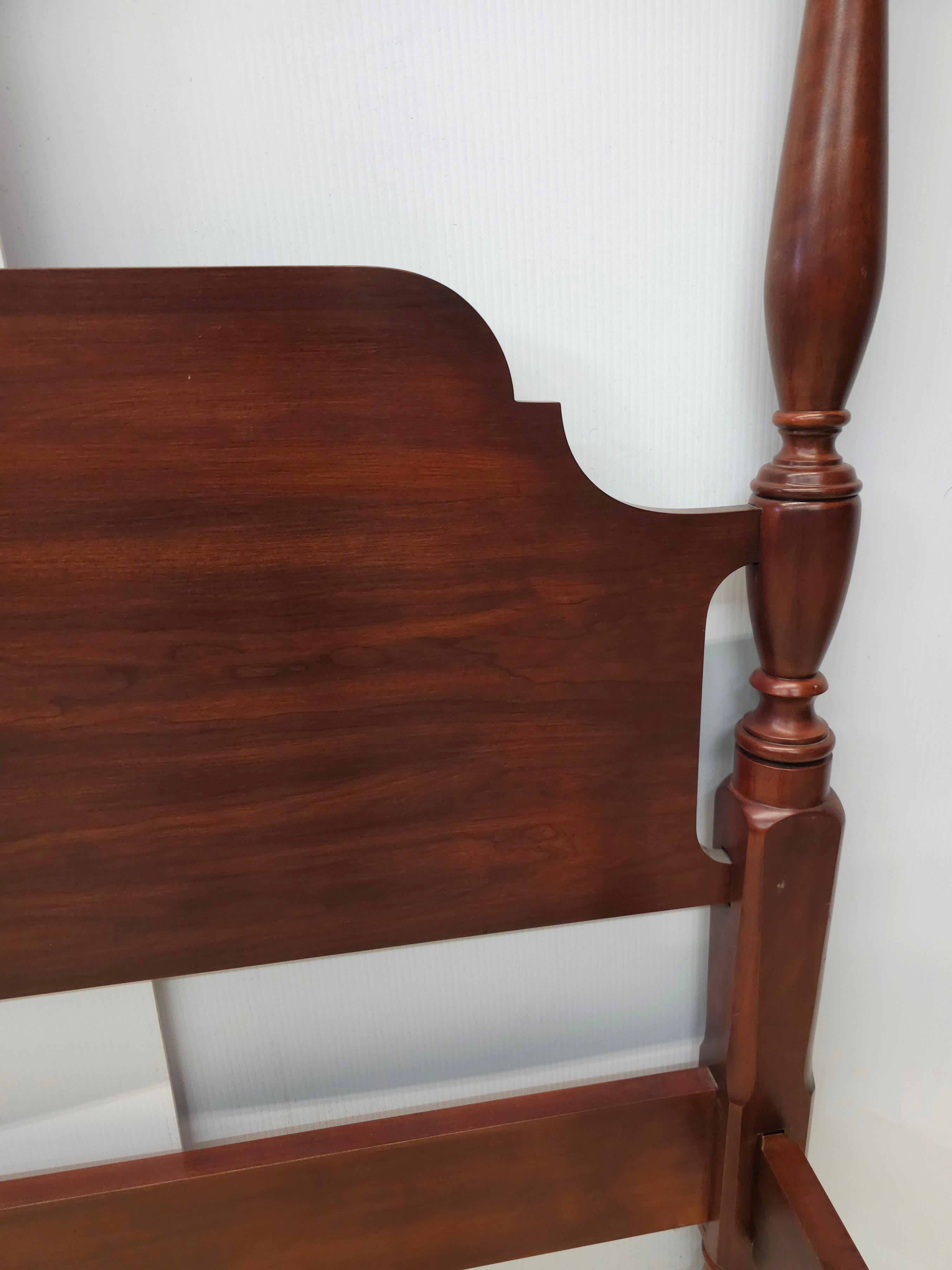 Henkel Harris Wild Black Cherry Semi Poster Queen Size Bed For Sale 3