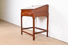 Henkel Moore Chippendale Carved Mahogany Slant Front Architect's Desk