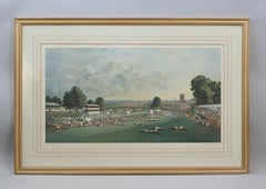 Henley Regatta Rowing Print by Charles Cundall.