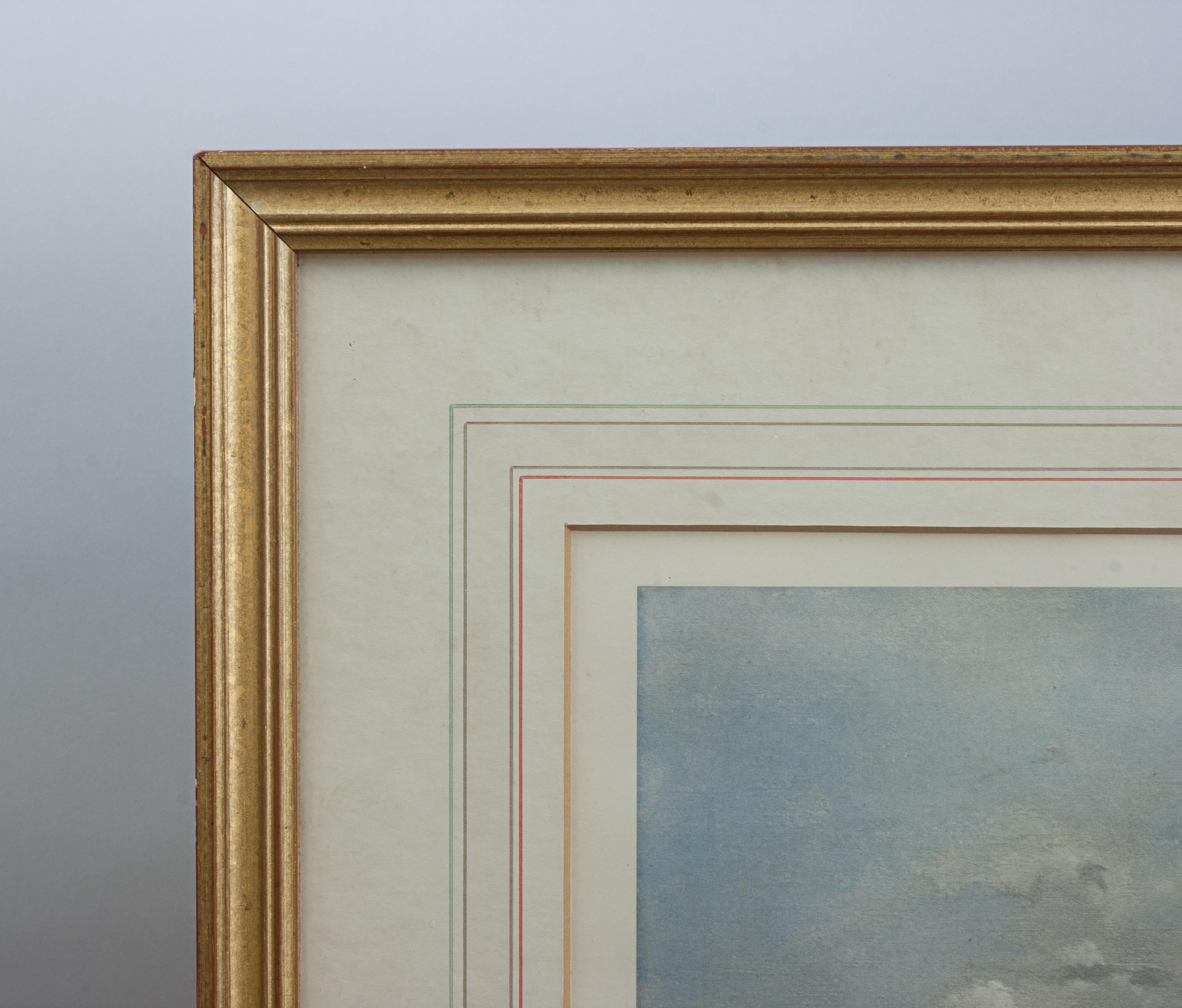 English Henley Regatta Rowing Print by Charles Cundall.