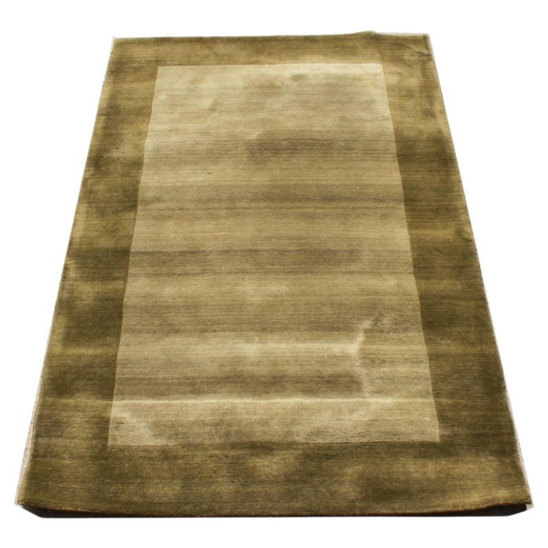 Tapis de laine touffeté Henley Sage de 5' x 8' en vente