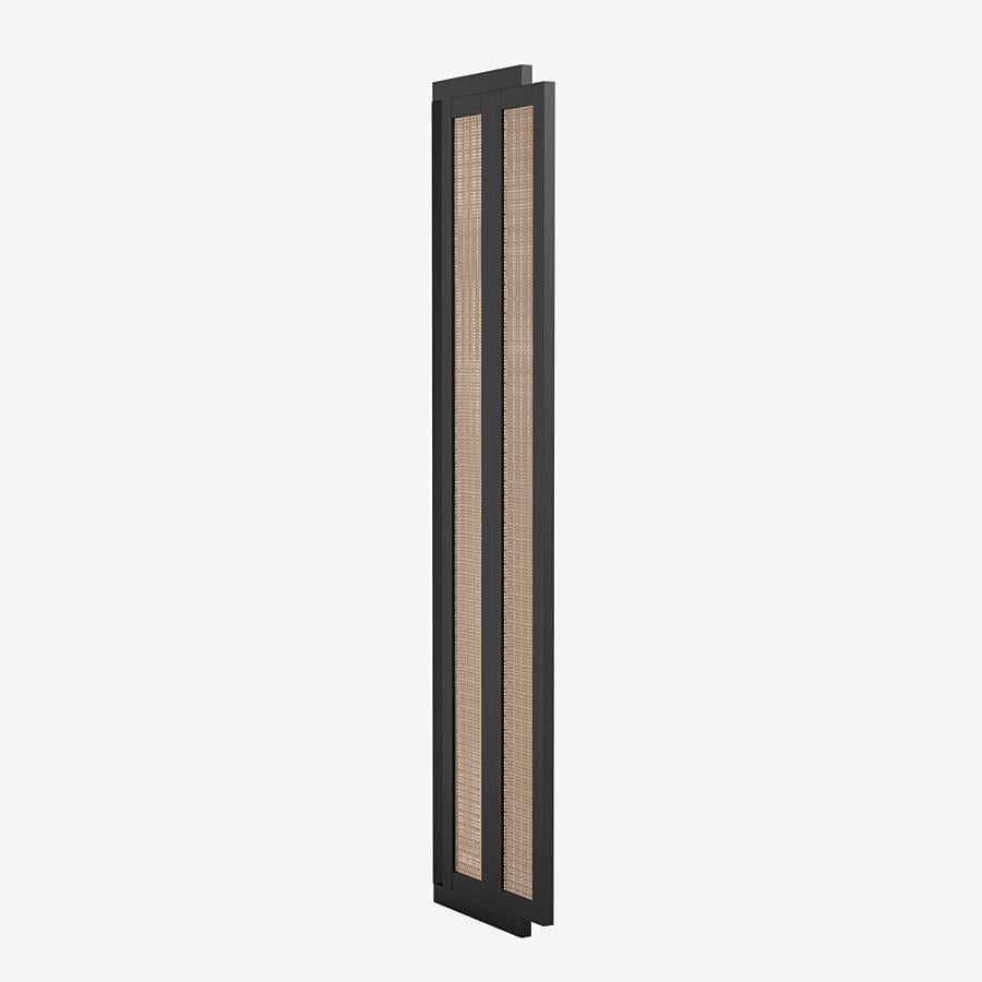 Modern Henley Street Paravant by Yabu Pushelberg in Black Oak and Woven Natural Cane For Sale