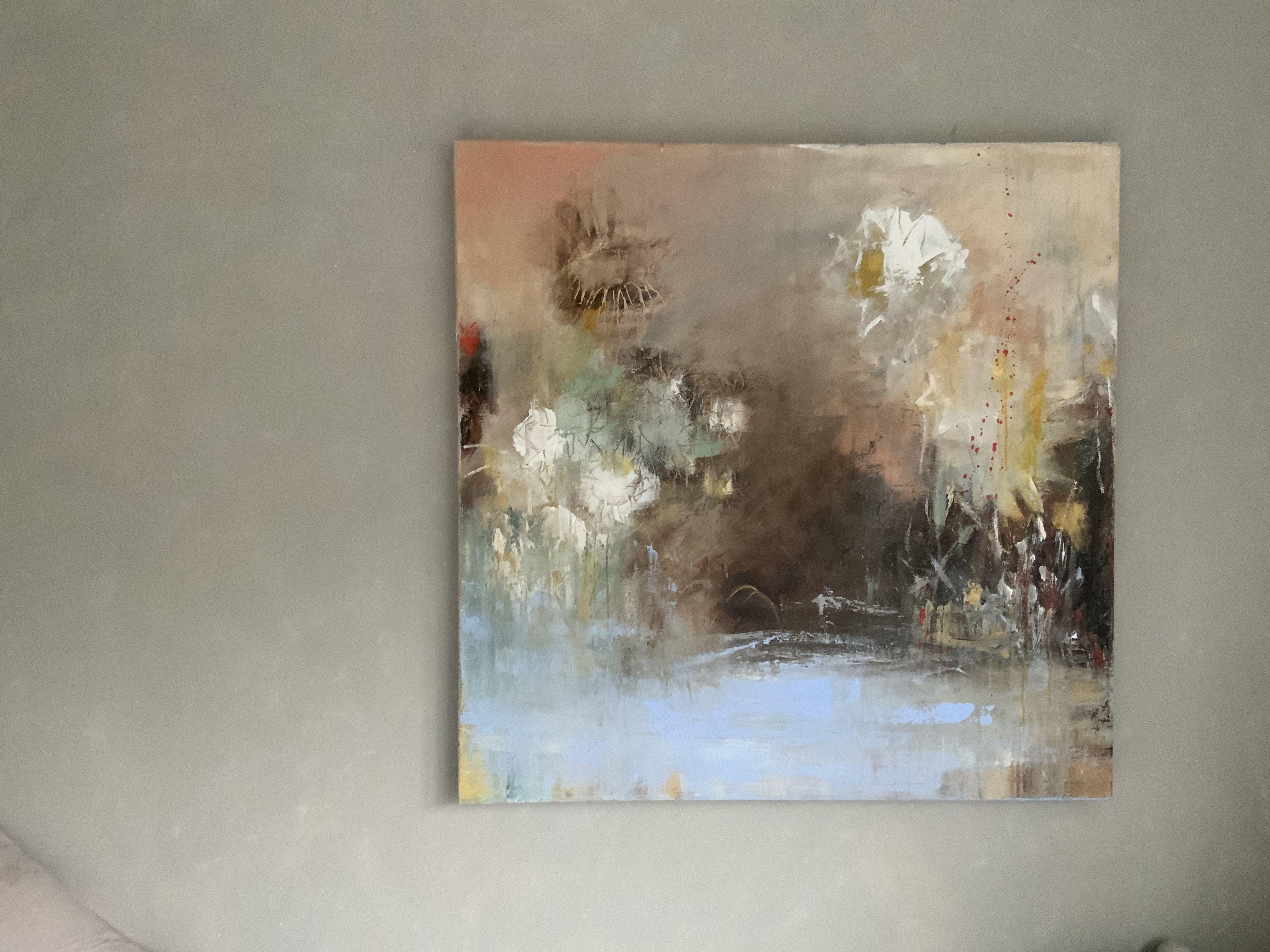 Flower Lake 2, Painting, Acrylic on Canvas 1