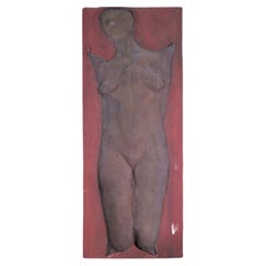 Vintage Hennie van Overbeek, Panel Art, Painted Sculpture, Relief
