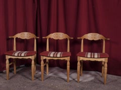 Henning Henry Kjærnulf Dining Room Chairs 1970s Danish Design